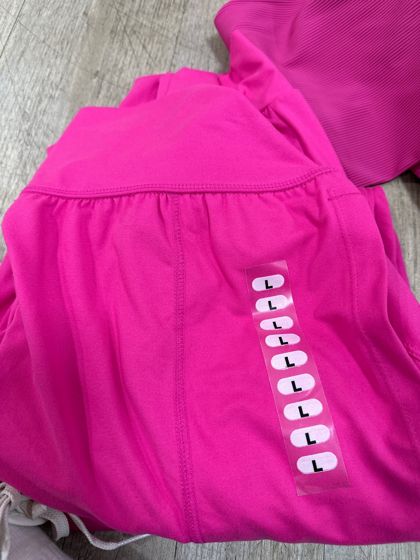 HIGH WAISTED JOGGERS W/POCKETS - SONIC PINK