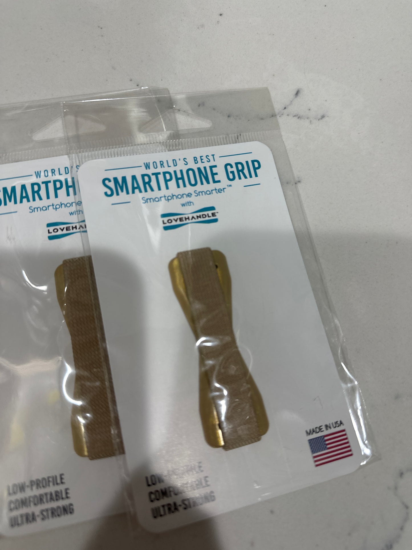 ELASTIC PHONE GRIP- GOLD ***