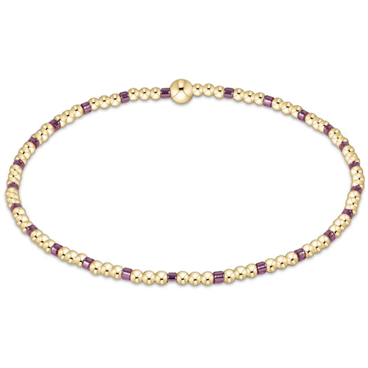 HOPE SINCERITY PATTERN 2MM BEAD BRACELET