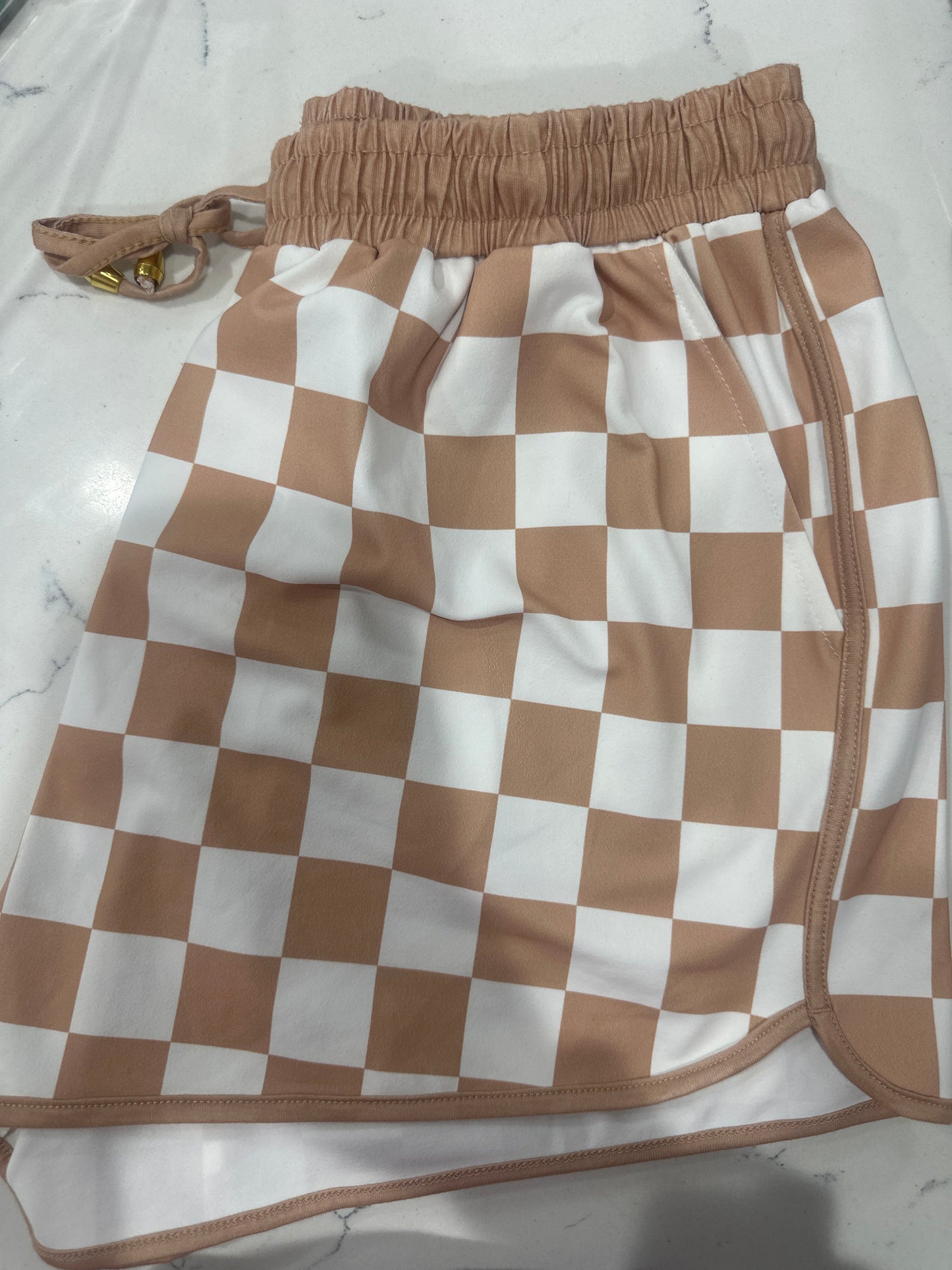 EVERYDAY SHORTS- YOUR MOVE CHECKERED