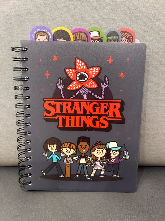 STRANGER THINGS TABBED JOURNAL
