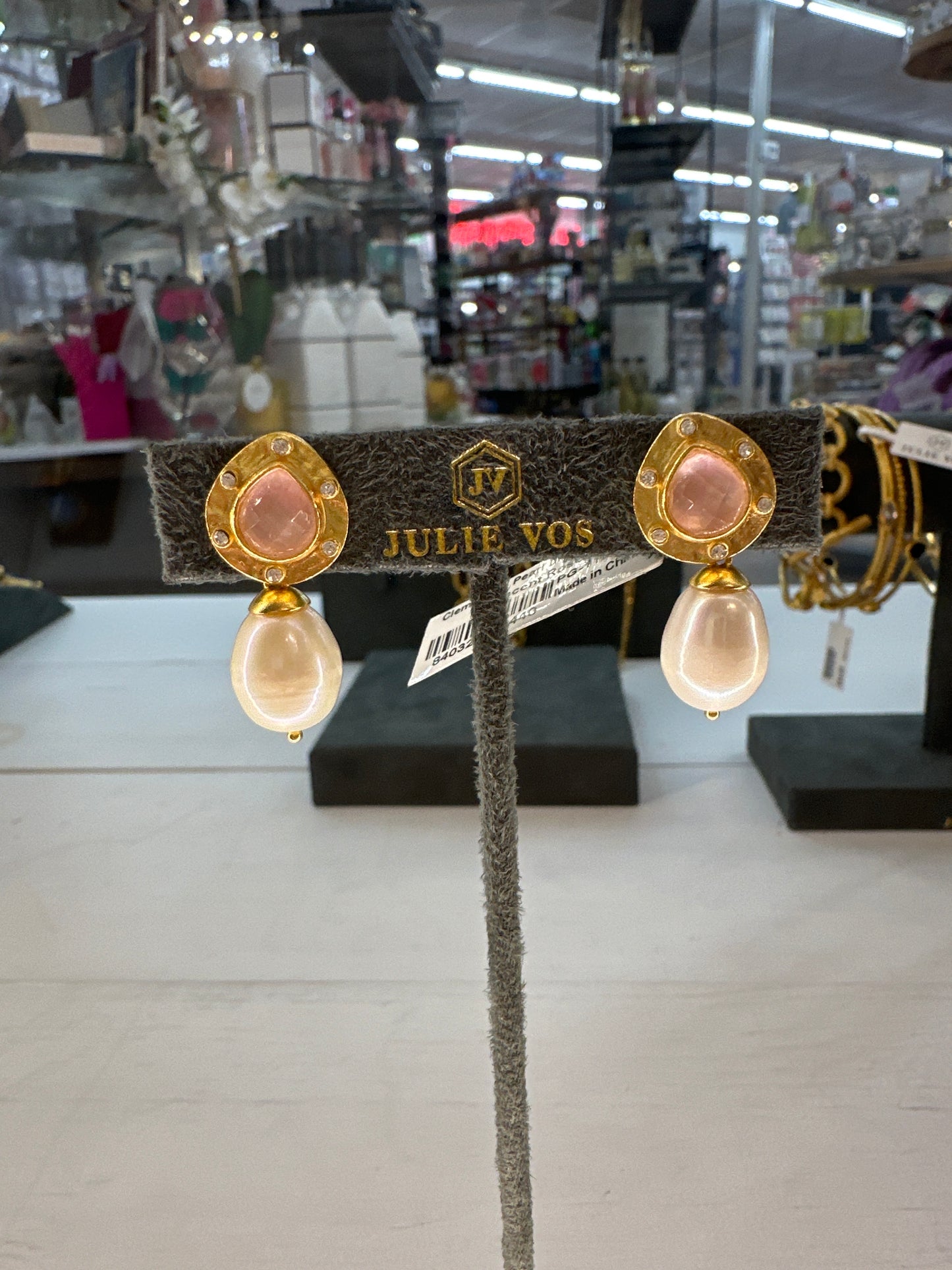 CLEMENTINE PEARL DROP EARRING IRD ROSS
