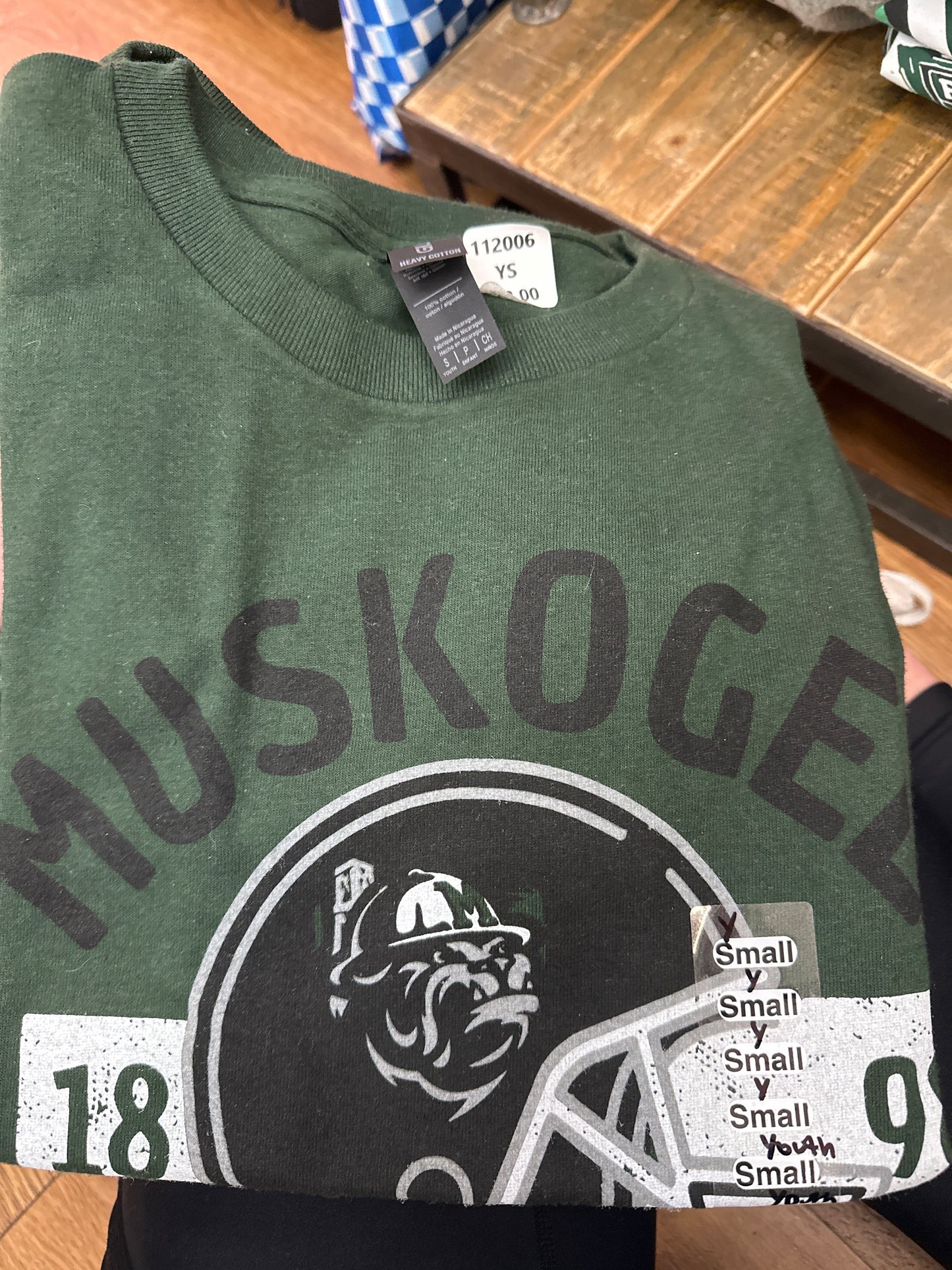 GREEN HELMET TEE - COMFORT COLORS & GILDAN