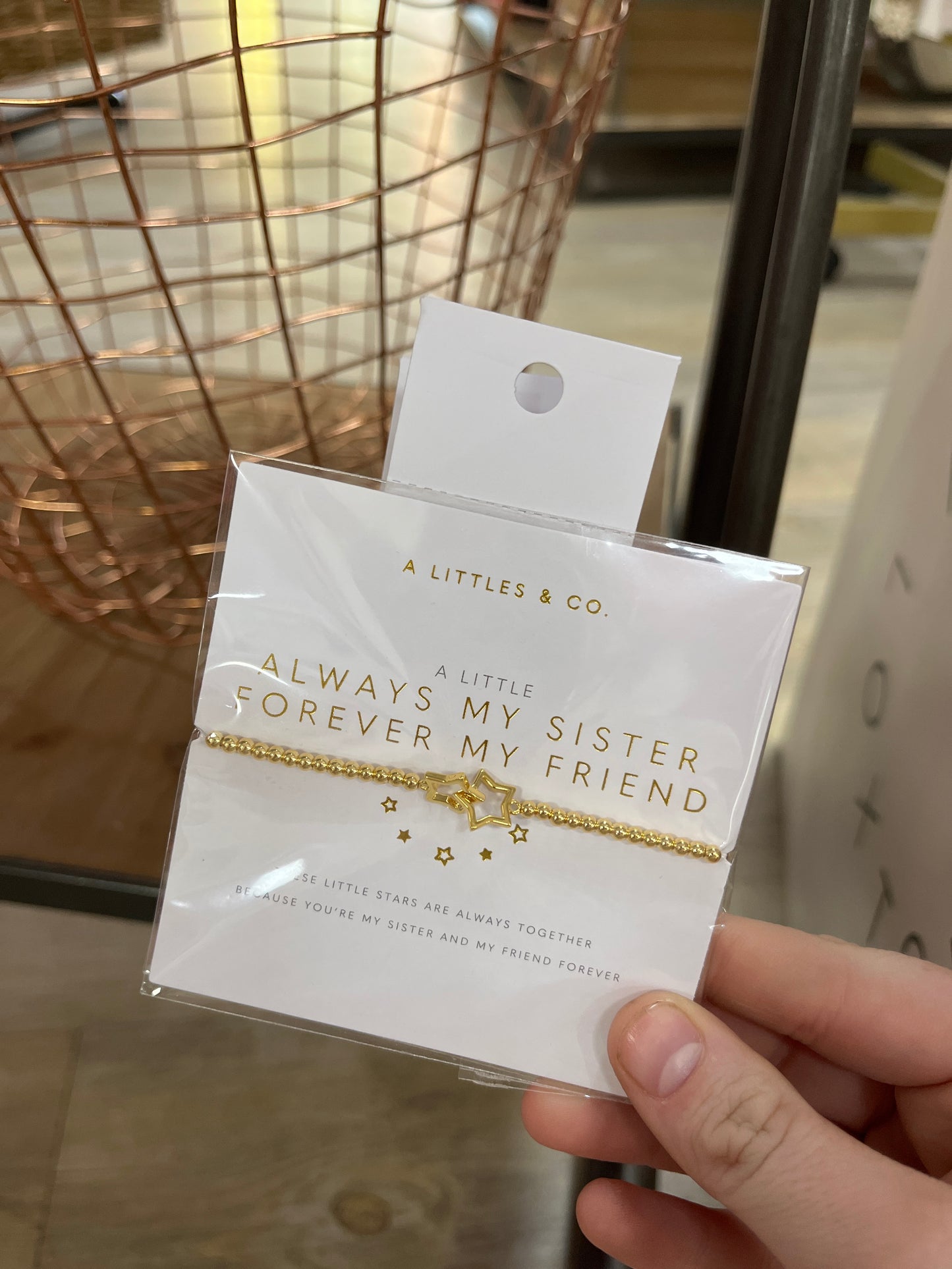 A LITTLE BRACELET - ALWAYS MY SISTER FOREVER MY FRIEND