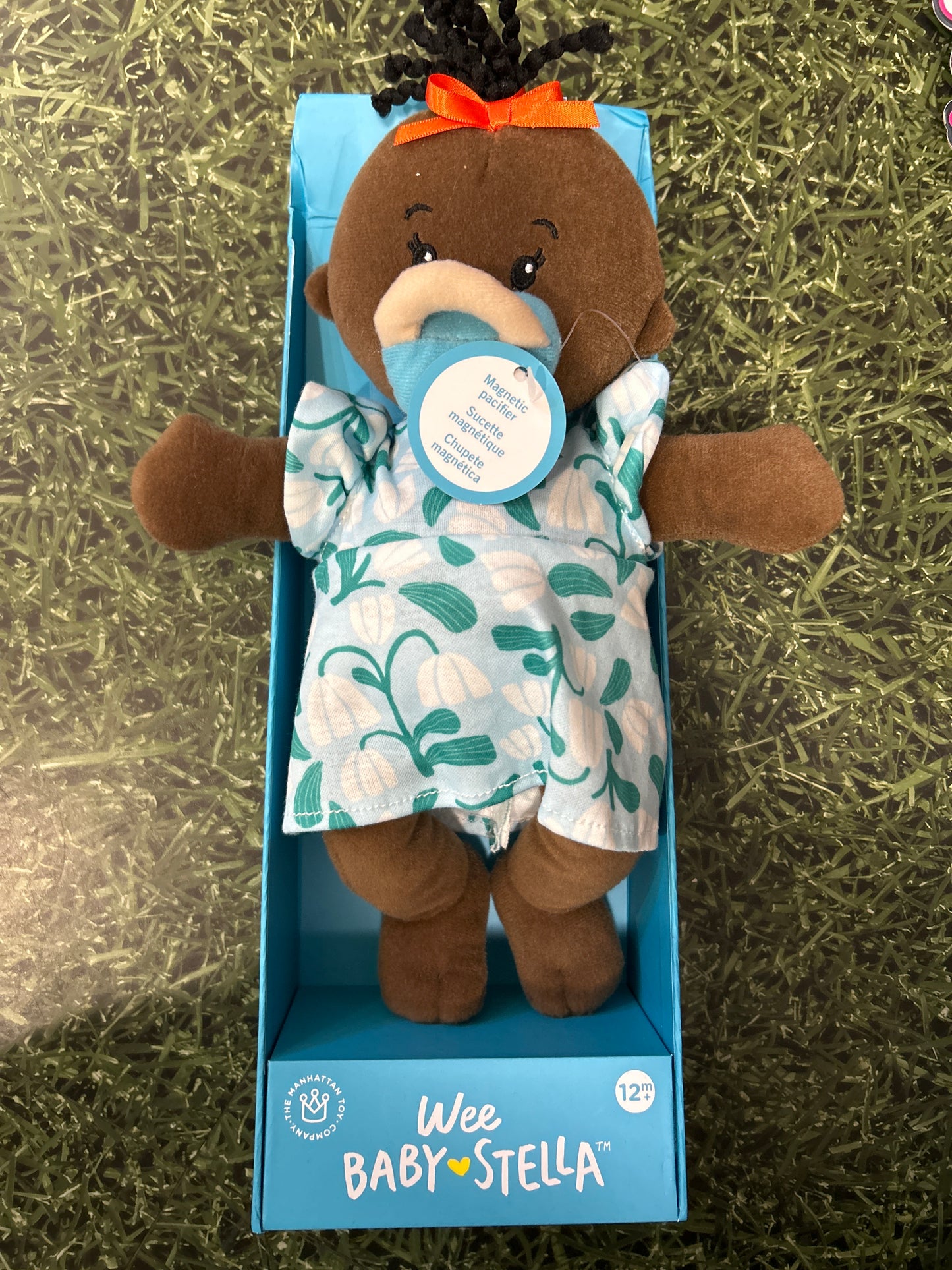 WEE BABY STELLA - BROWN W/BLK WAVY HAIR