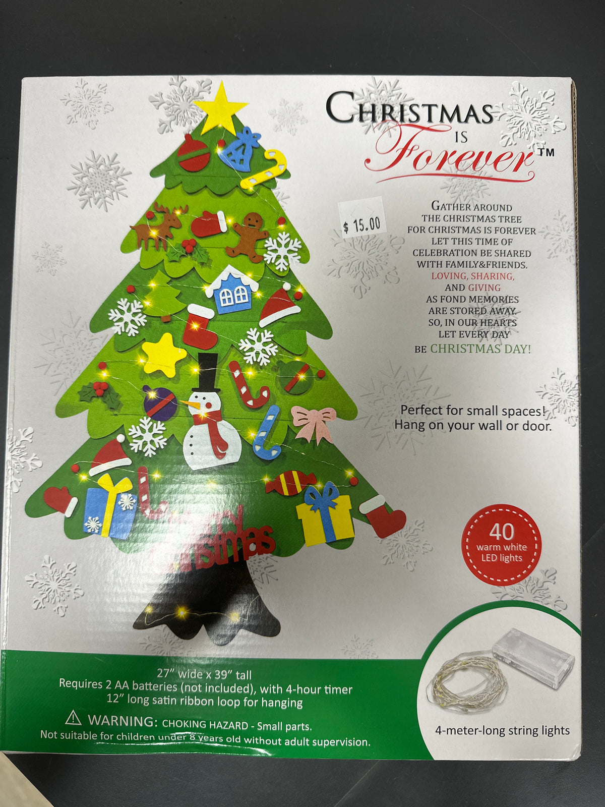 3 FT. DIY FELT CHRISTMAS TREE KIT