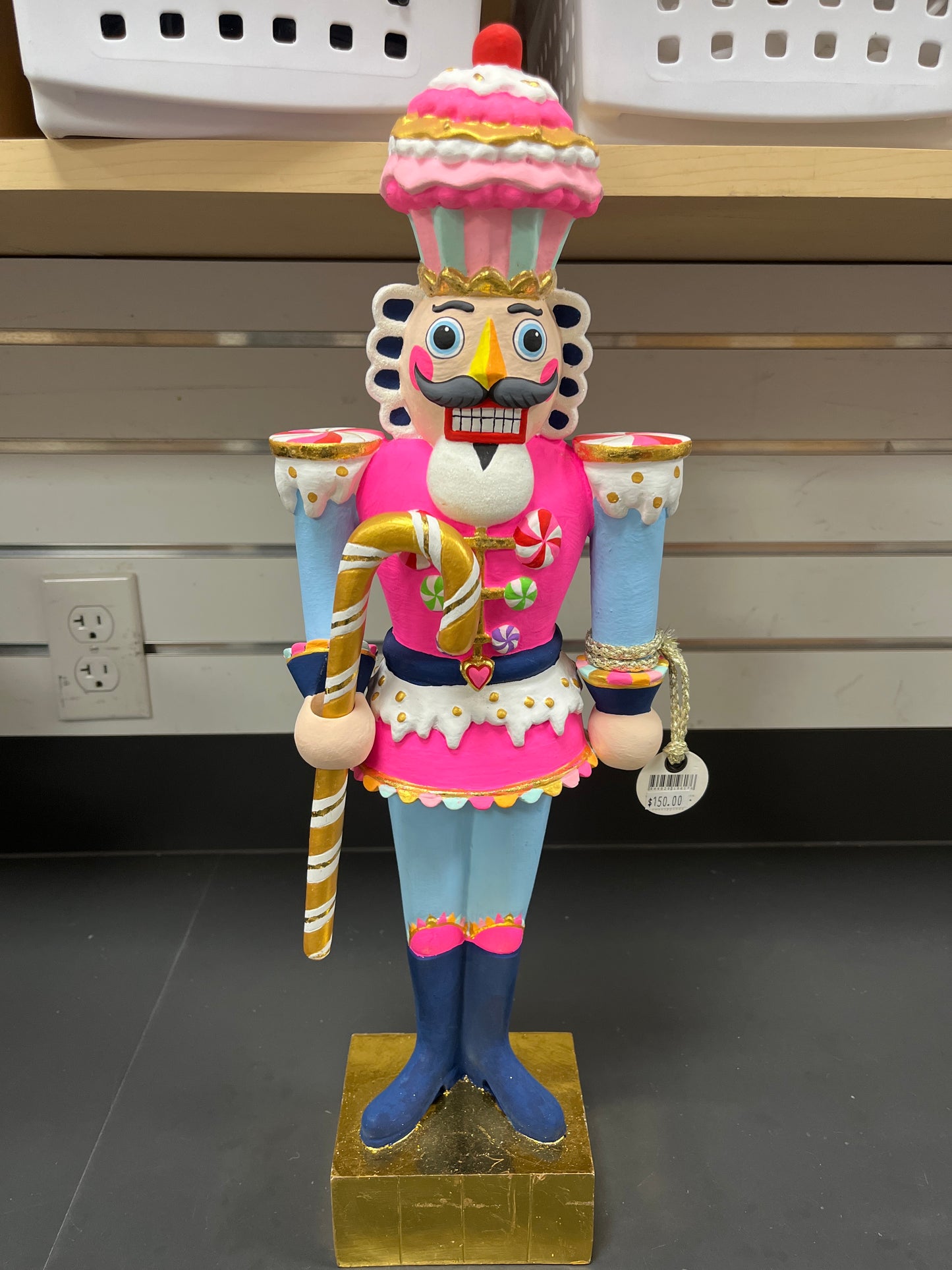 NEON PAPER MACHE NUTCRACKER