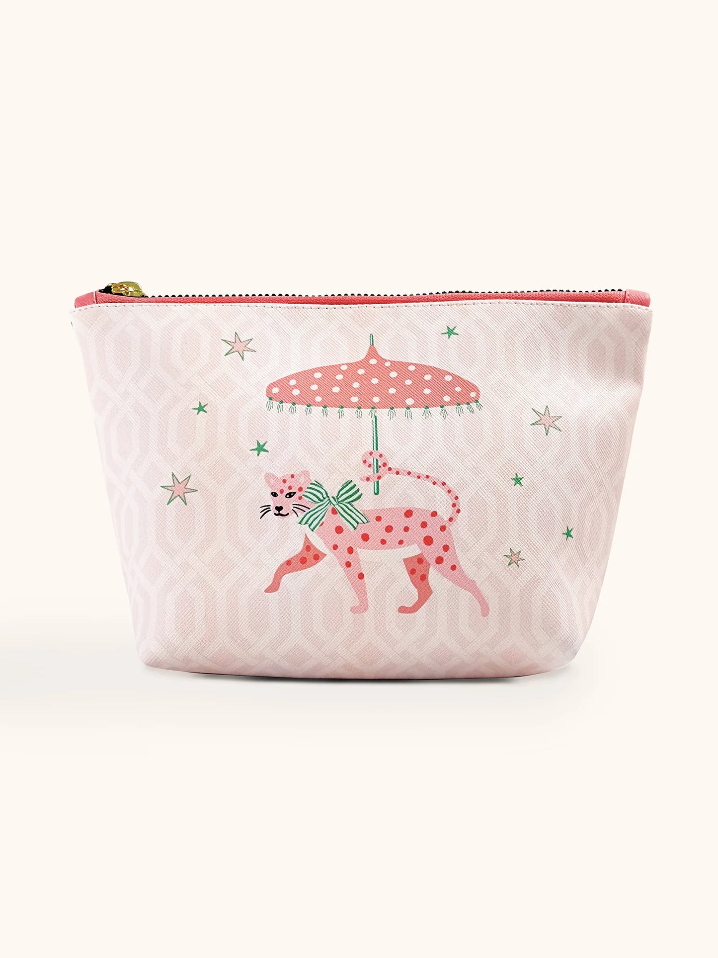 LEOPARD ON PARADE COSMETIC CLUTCH POUCH