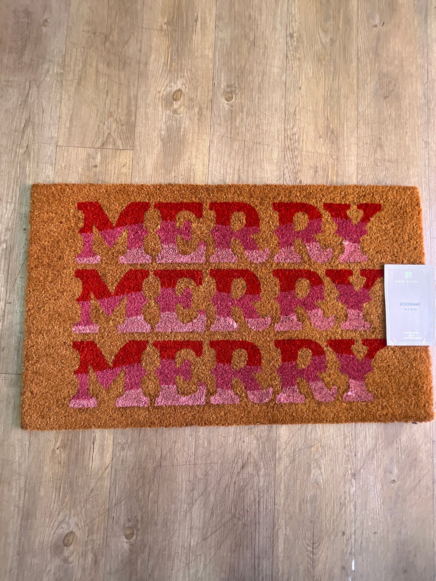 MERRY MERRY MERRY COIR DOOR MAT
