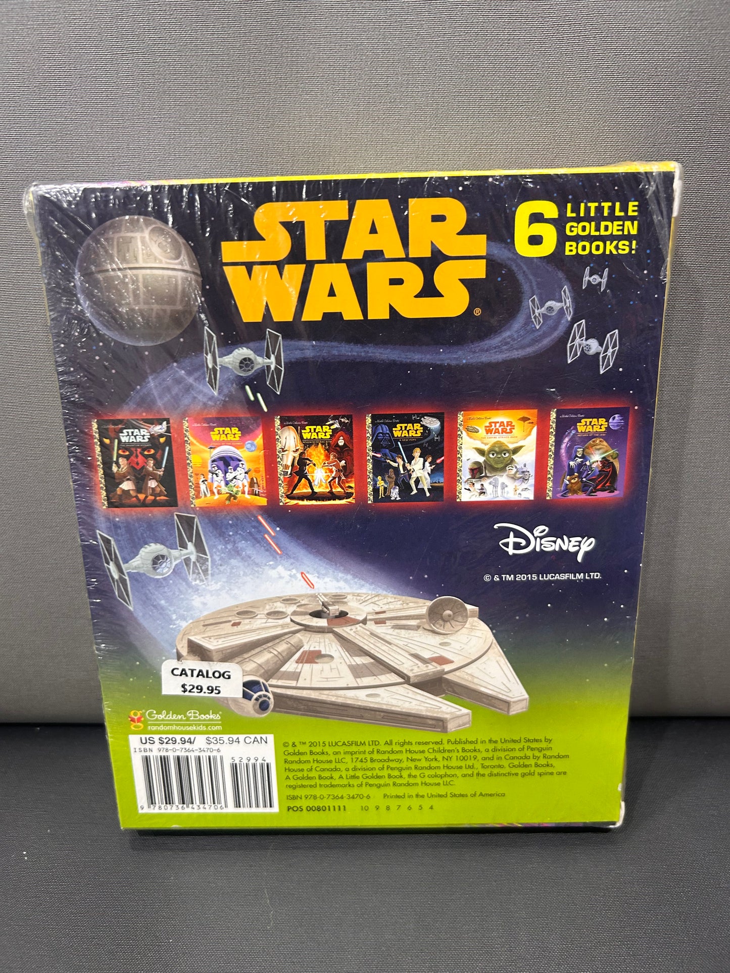 STAR WARS LITTLE GOLDEN BOOKS 6 BOOKS GIFT SET