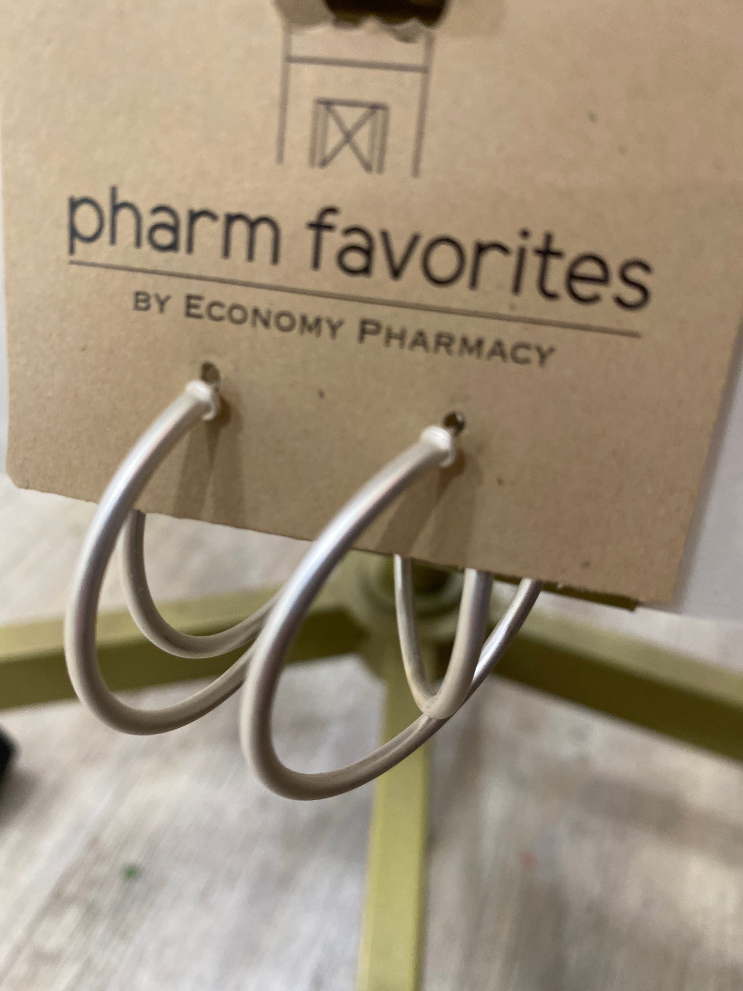 MATTE SILVER THIN HOOP EARRINGS