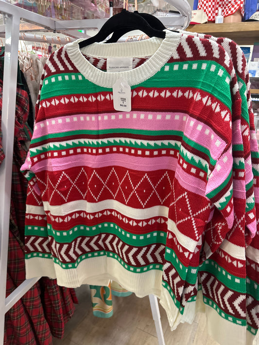 WINTER PATTERN SWEATER - MULTICOLOR