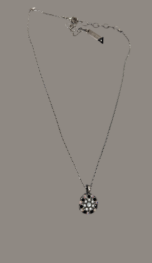 Mariana Silver w/ Pearl and Black Stone /Angel