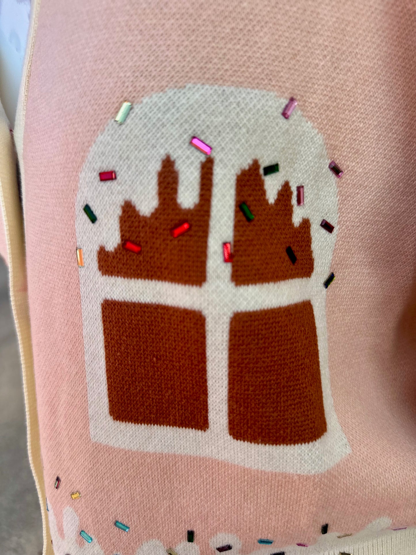 GINGERBREAD HOUSE CARDIGAN