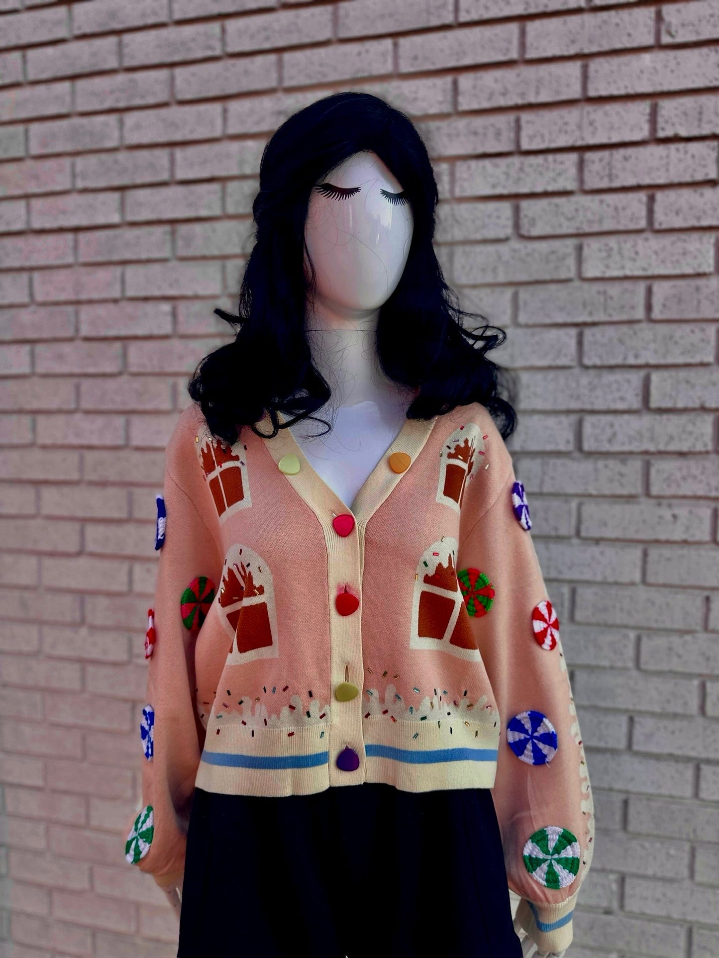 GINGERBREAD HOUSE CARDIGAN