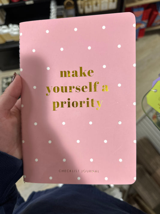 CHECKLIST JOURNAL - MAKE YOURSLEF A PRIORITY