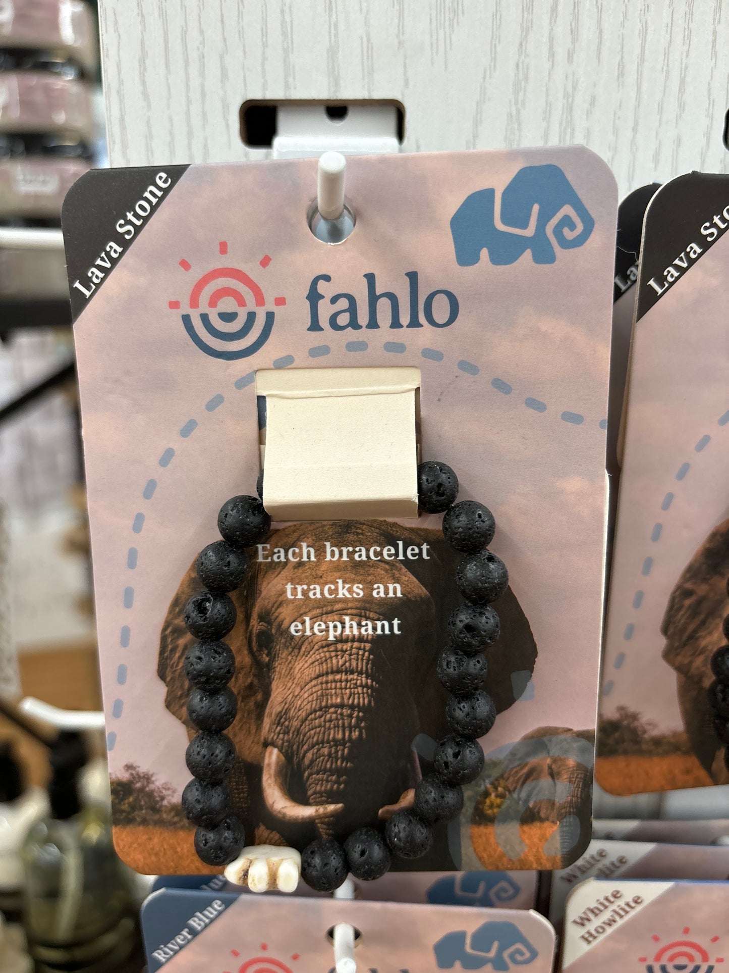 THE VOYAGE BRACELET- LAVA STONE - ELEPHANT