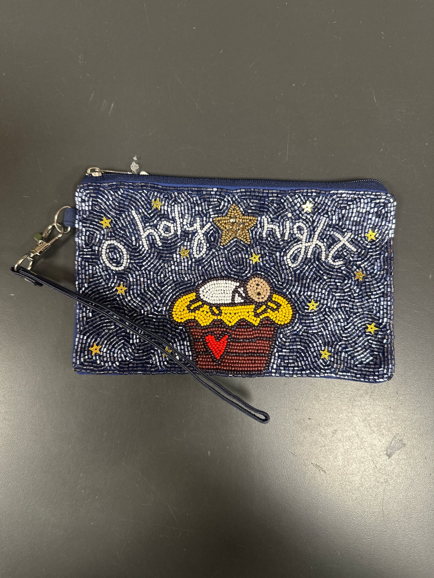 LARGE BEADED COIN BAG
