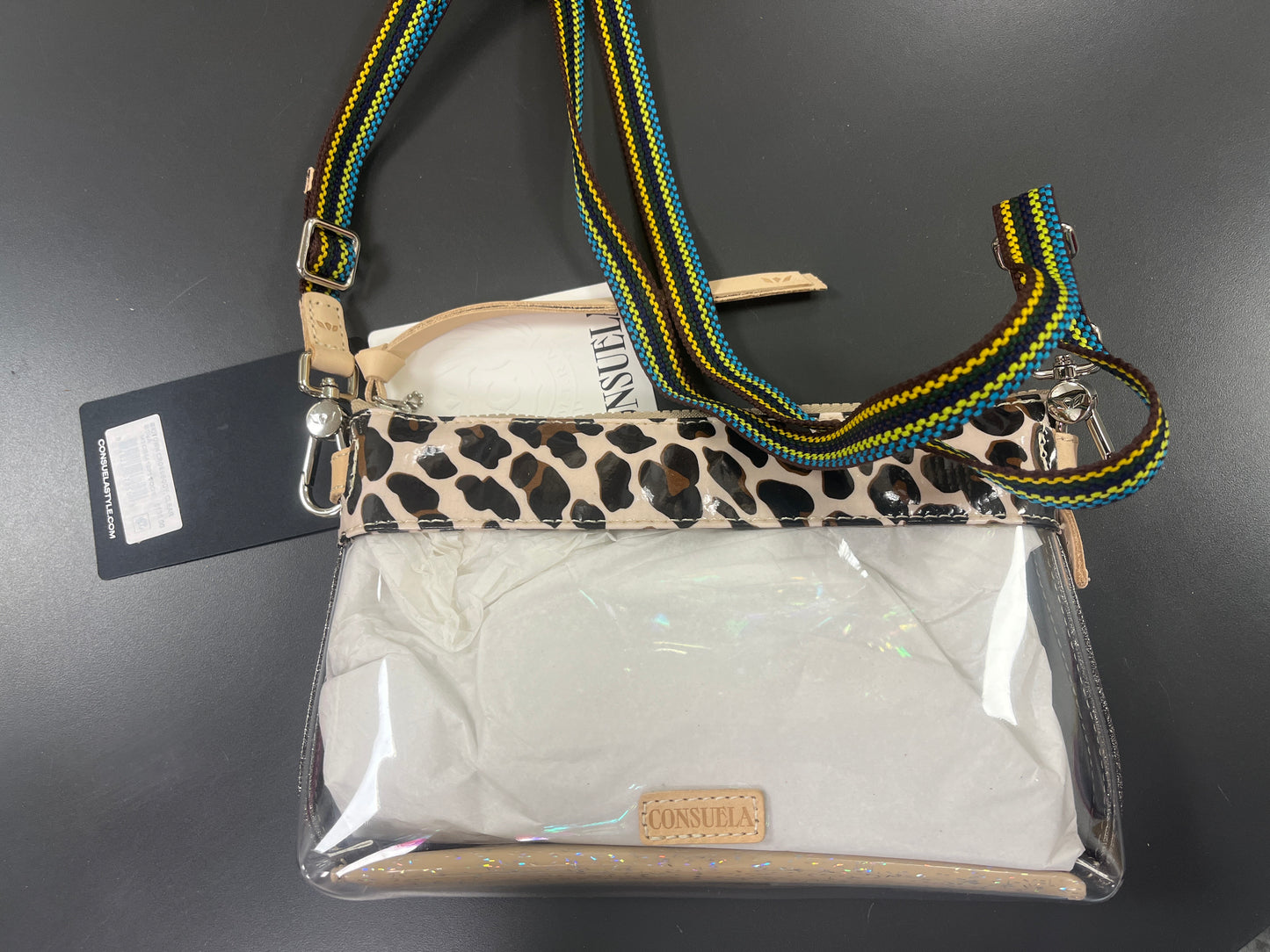 CONSUELA MIDTOWN CROSSBODY - CLEAR MONA