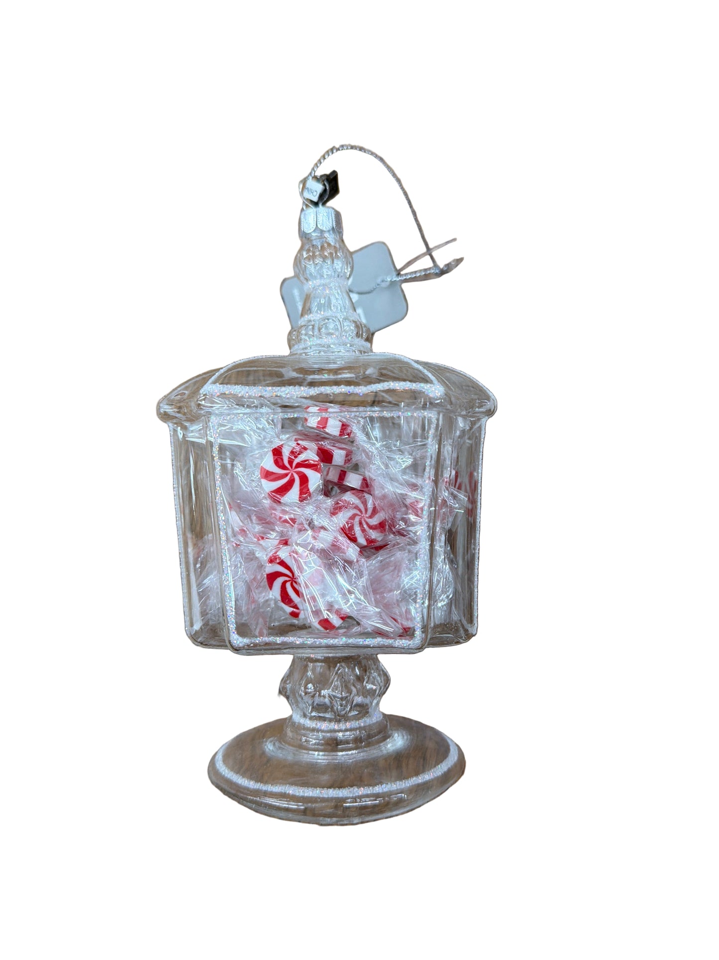 RAZ ORNAMENTS-SMALL PEPPERMINT JAR