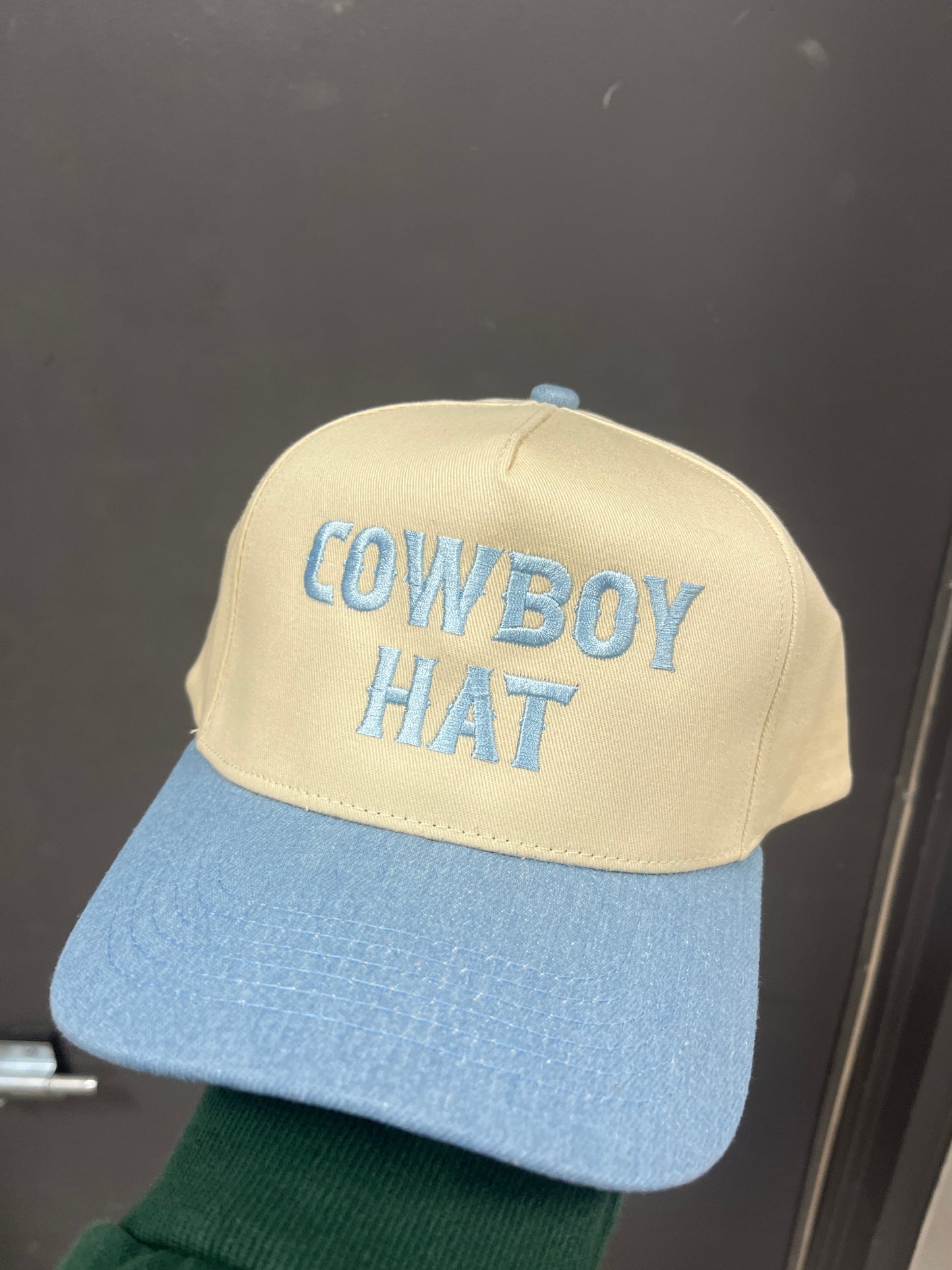 LT DENIM/IVORY HAT - COWBOY HAT