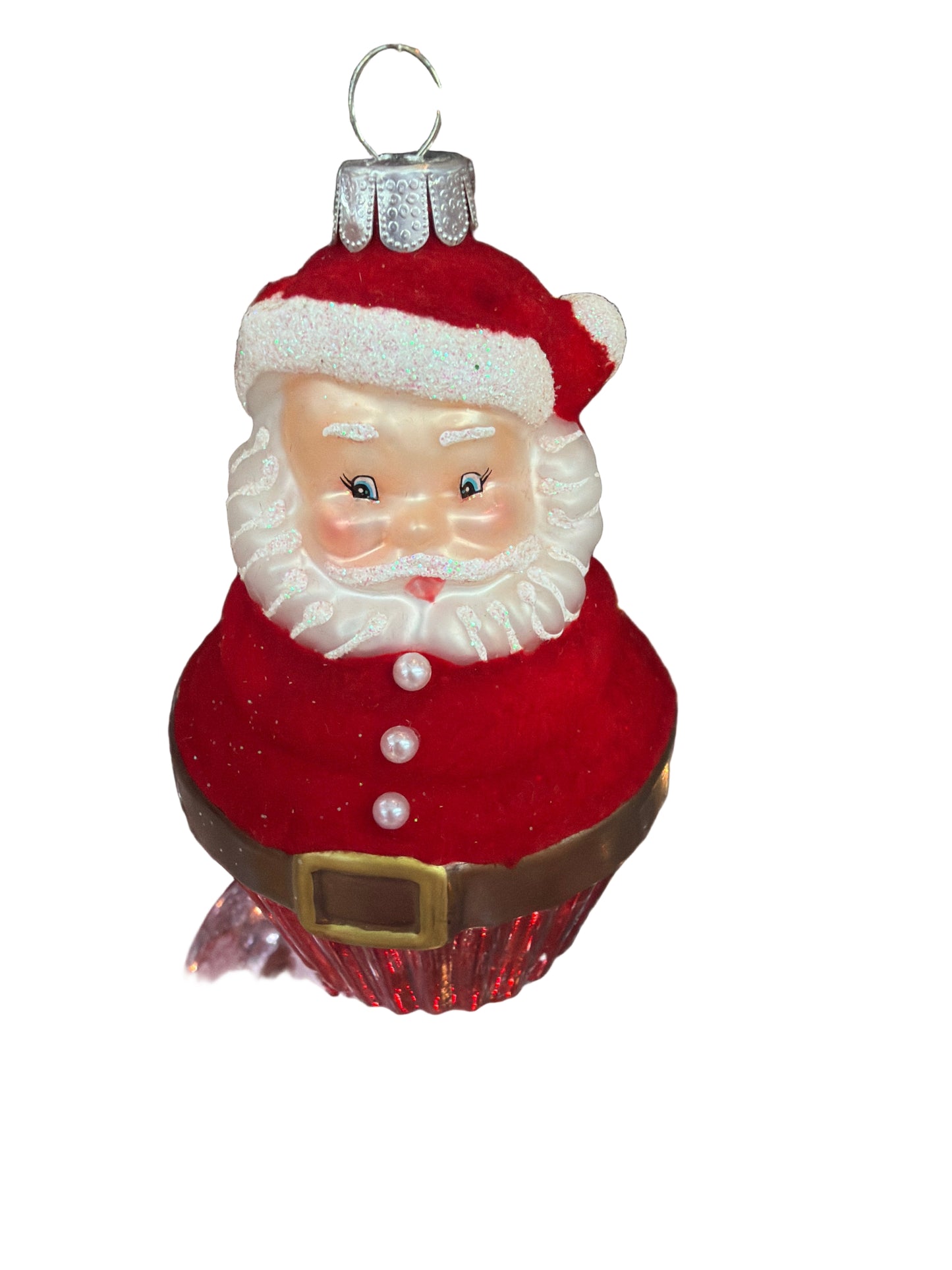RAZ ORNAMENT-SANTA CUPCAKE