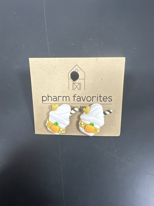 PUMPKIN SPICE LATTE EARRINGS