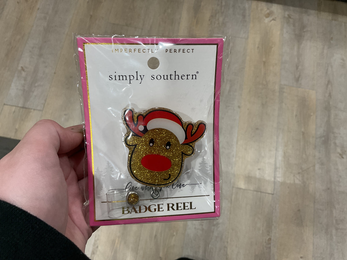 Simply Southern Badge Reel (reindeer)