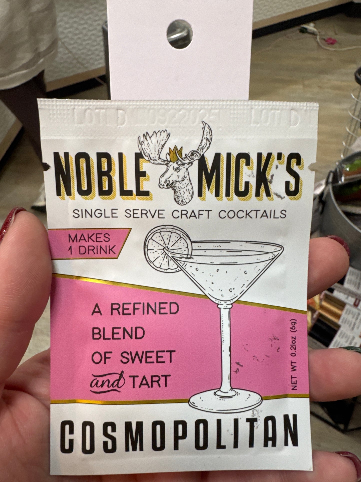 SINGLE SERVE COCKTAIL MIX - COSMOPOLITAN