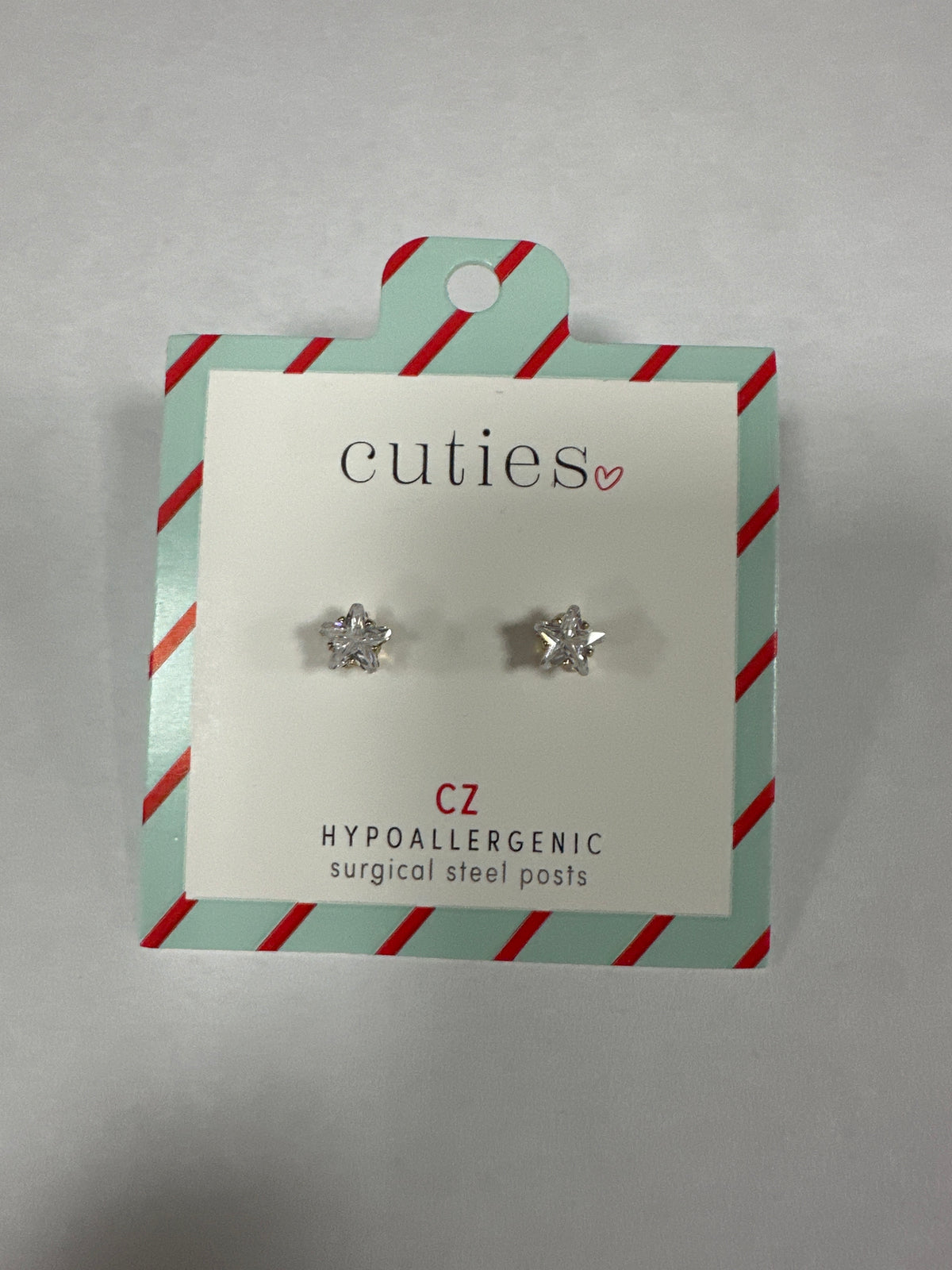 SPARKLING CZ STARS IN EARRINGS