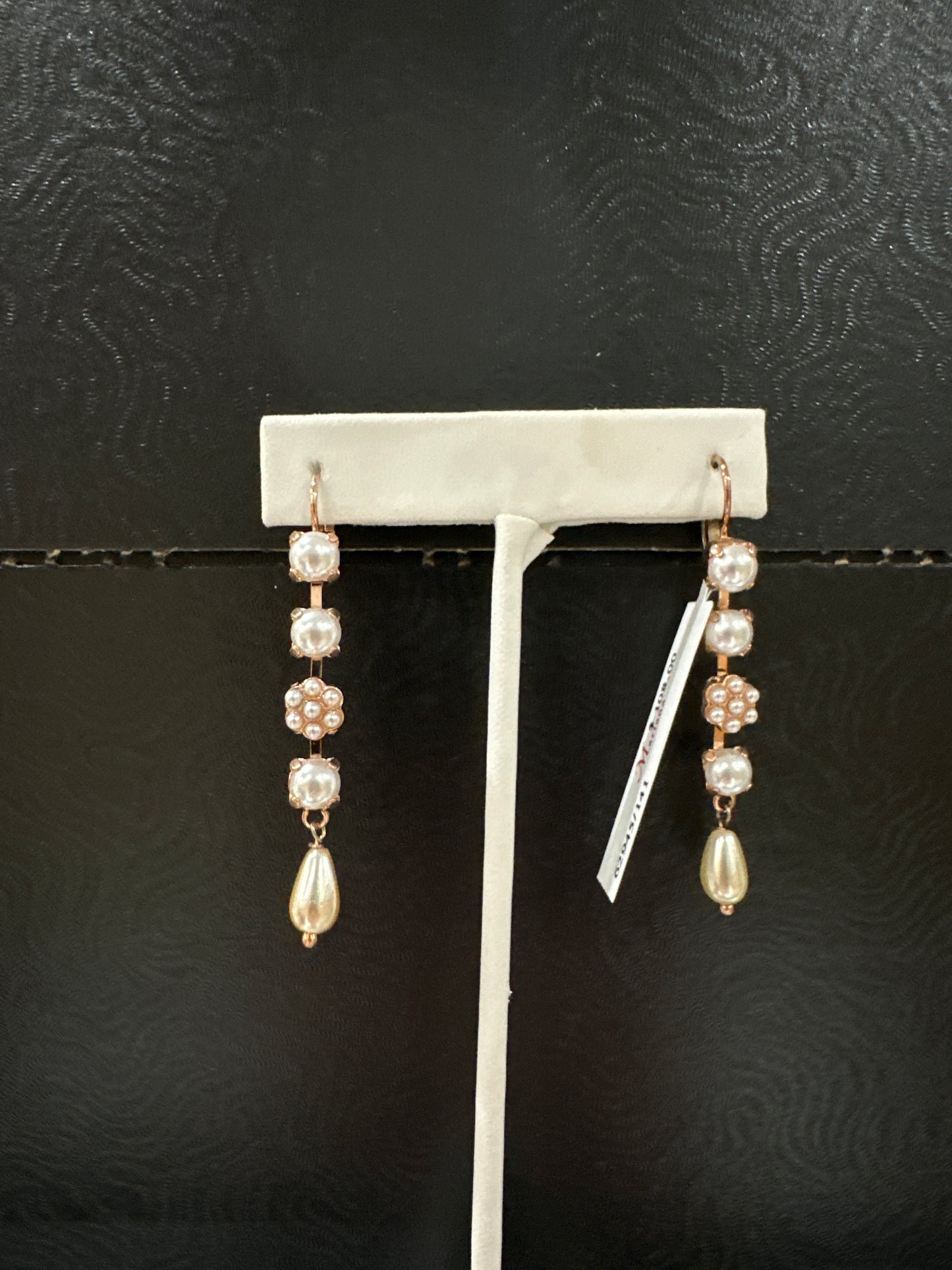 MARIANA EARRING-RG- 3 PRL, PRL FLWR, PRL DROP