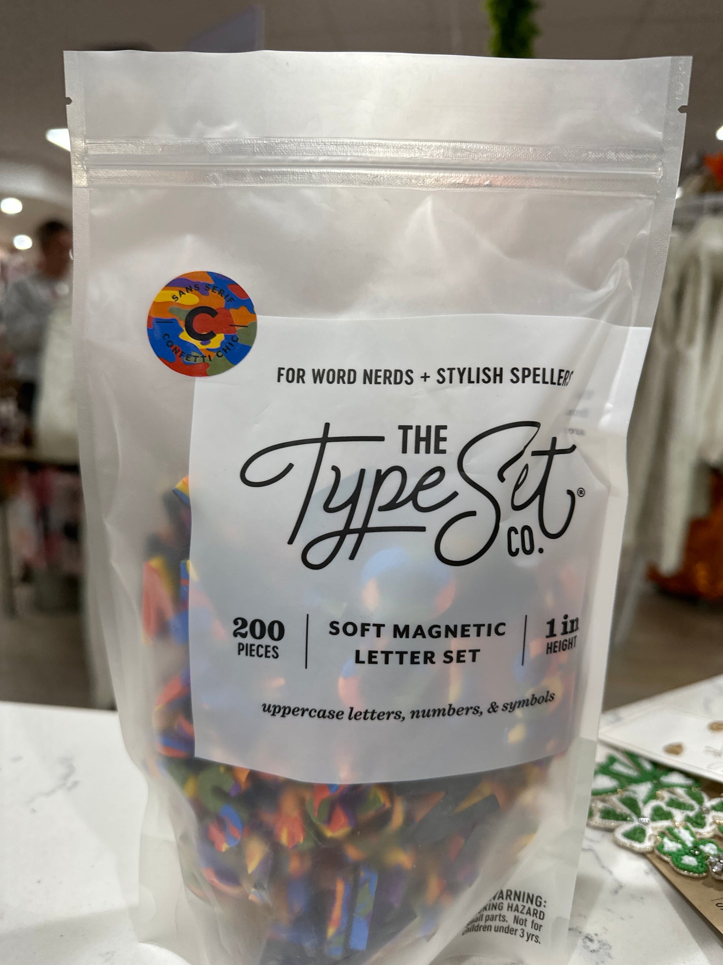 SOFT MAGNETIC LETTERS - CONFETTI CHIC