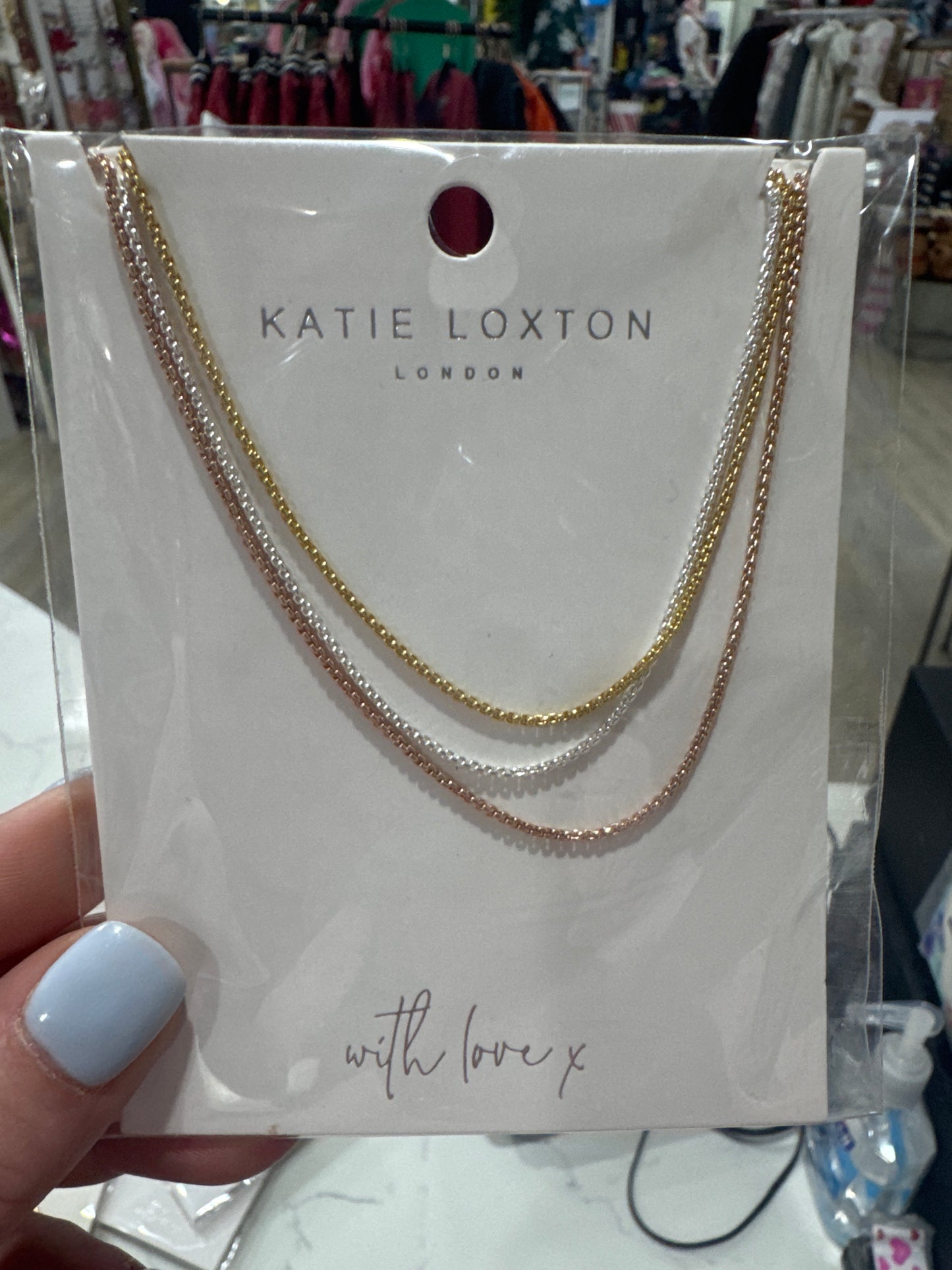 ELLA - MULTI CHAIN NECKLACE - SLVR, GLD, RG