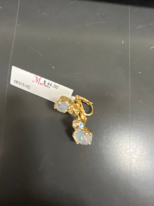 MARIANA - EARRINGS - GOLD - IRIDESCENT AND PEARL STONE