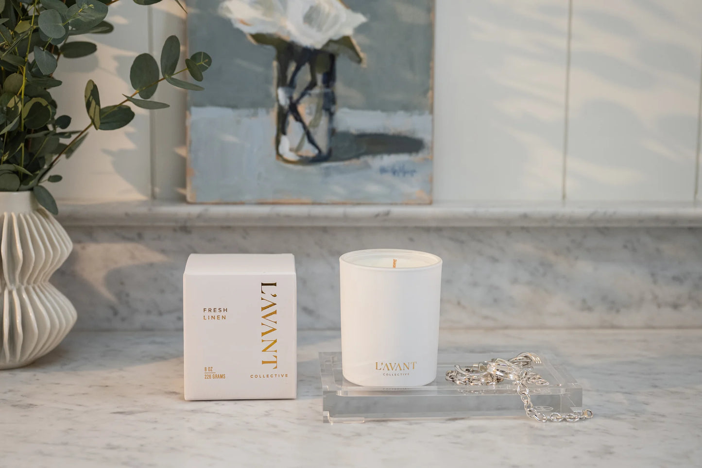 Candle Fresh Linen 8oz