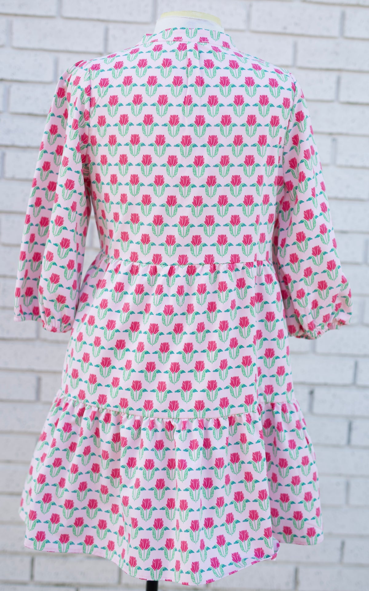 RILEY MINI DRESS - FLORA FANFARE PINK