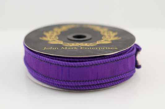 JOHN MARK RIBBON - DUPION SPLASH METALLIC PURPLE - 1"X10YD