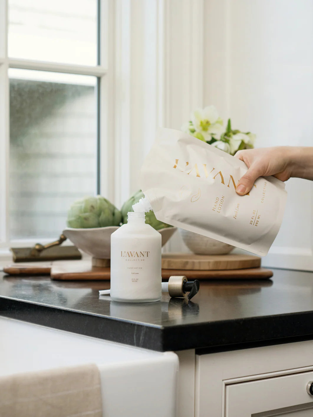 Hand Lotion Refill Pouch Fresh Linen 20oz