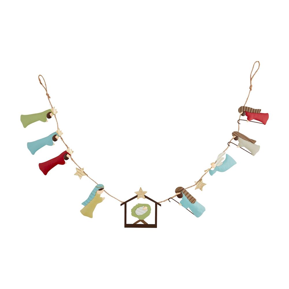 Nativity Tin Garland