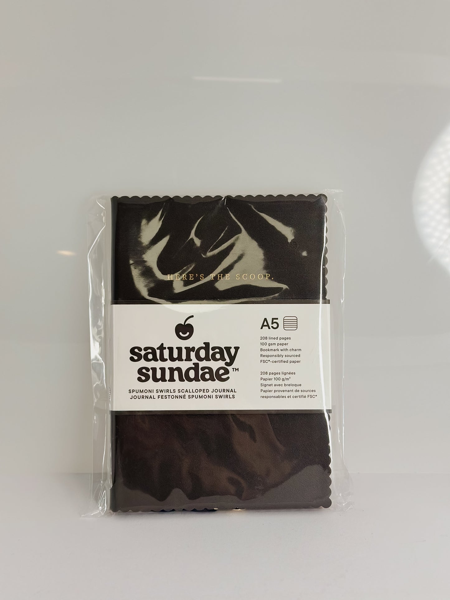 VANILLA BEAN SPUMONI SWIRLS SCALLOPED JOURNAL