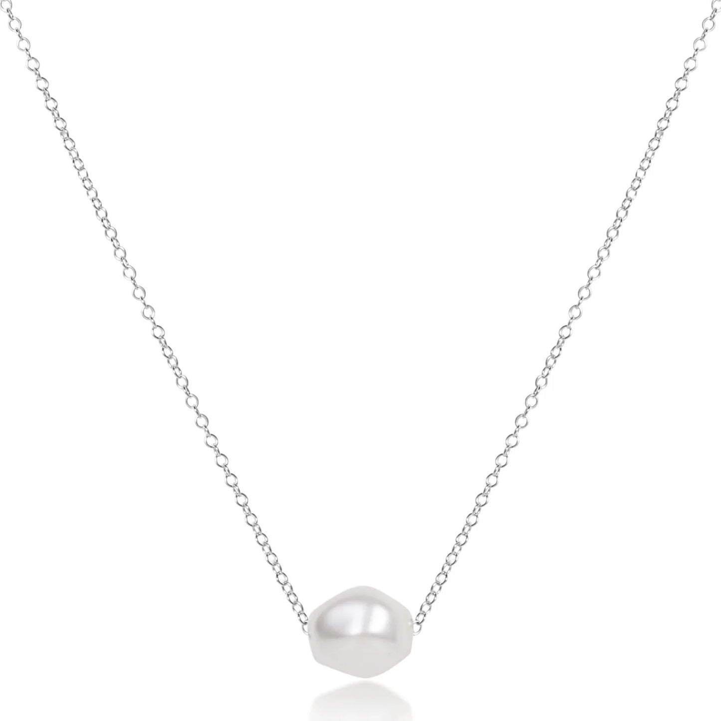 16" NECKLACE STERLING - ADMIRE PEARL