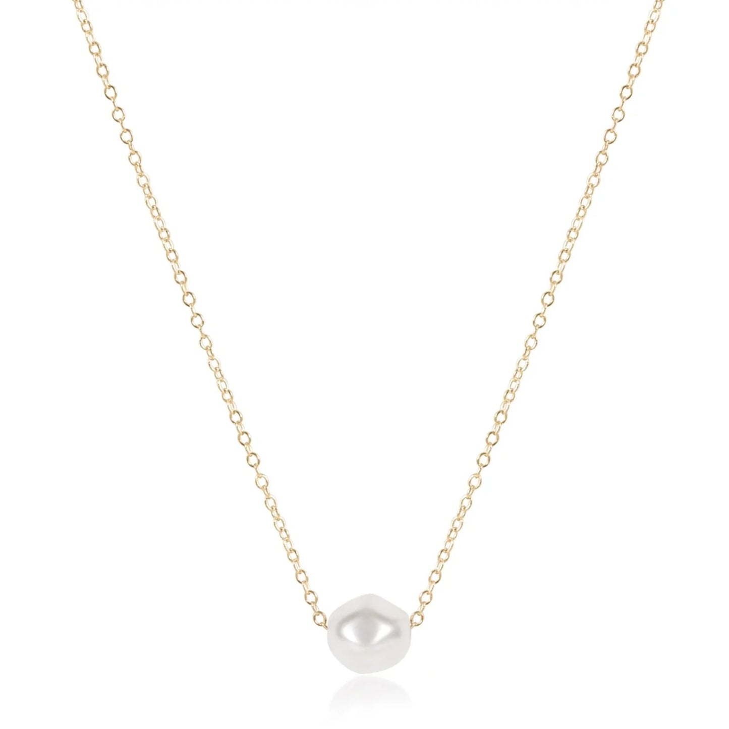 16" NECKLACE GOLD - ADMIRE PEARL