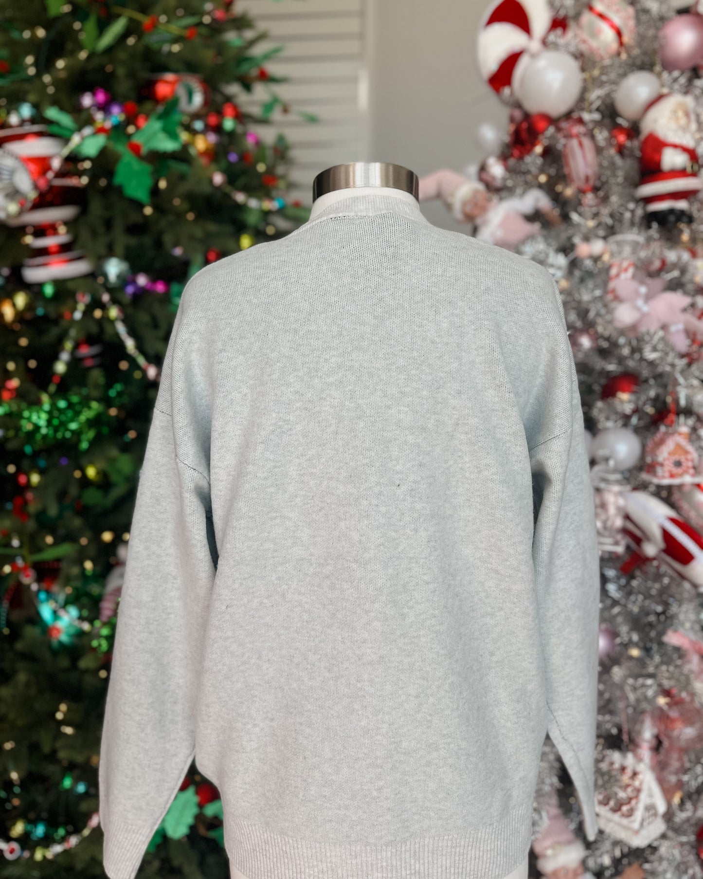 EVERGREEN KNIT 3-D TREE CARDIGAN