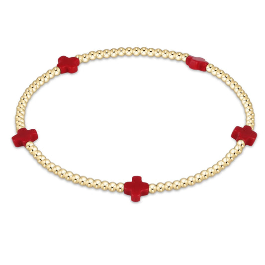 FALL WINTER SIGNATURE CROSS COLOR BRACELETS - 3MM