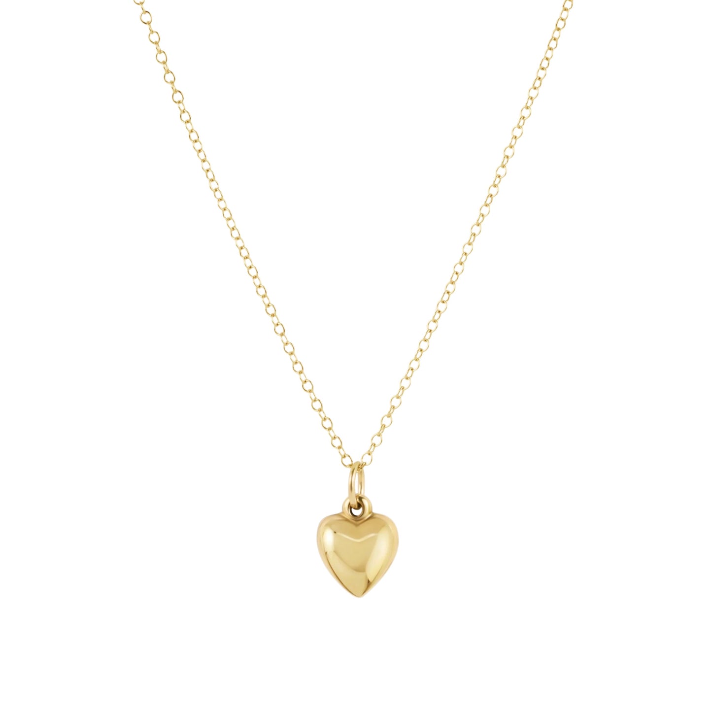 16" NECKLACE GOLD - LOVE PLUSH SMALL GOLD CHARM
