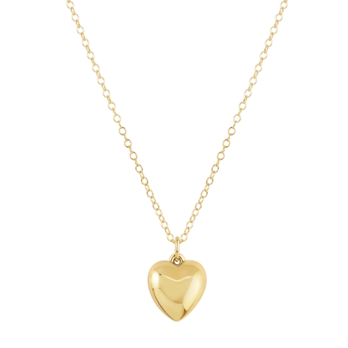 16" NECKLACE GOLD - LOVE PLUSH GOLD CHARM