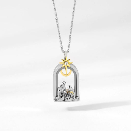 Nativity Capsule Locket Necklace