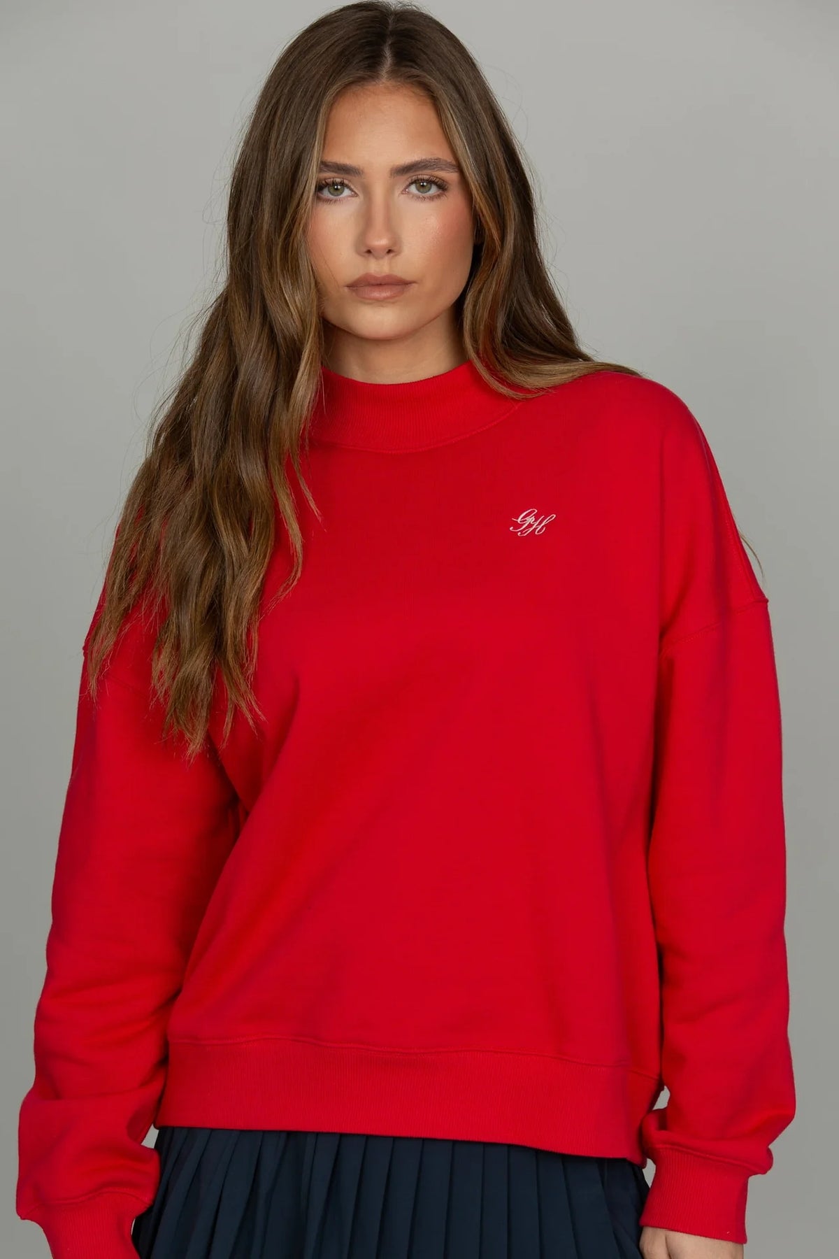 Bright Ruby Prep Mock Neck - Pharm Favorites by Economy Pharmacy