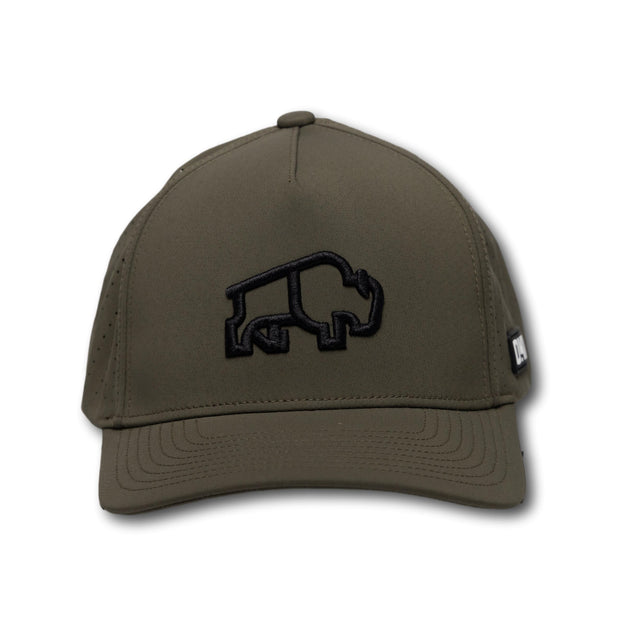 OKIE HAT - PUFF BISON PERFORMANCE - GREEN