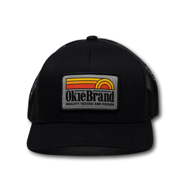 OKIE HAT - RETRO OB SUNRISE - BLACK/BLACK